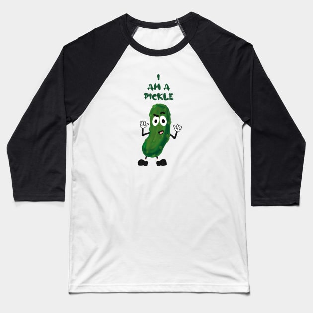 I Am A Pickle Baseball T-Shirt by MTSMPUB